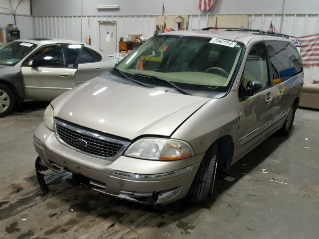 2FMZA52473BB01228 - 2003 FORD WINDSTAR S GOLD photo 2