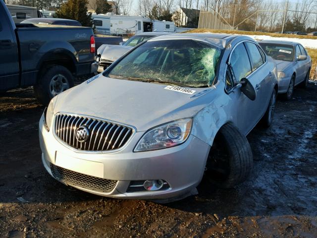 1G4PS5SK1C4190324 - 2012 BUICK VERANO SILVER photo 2