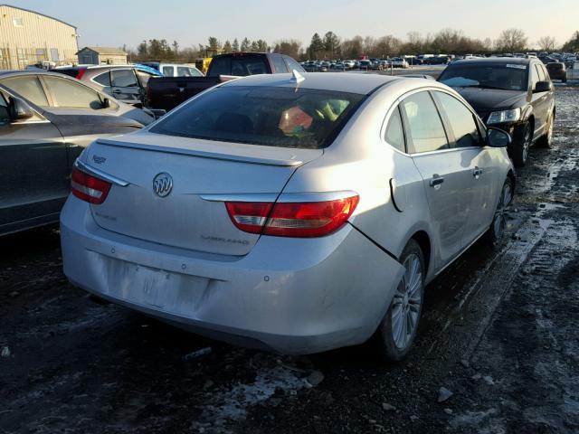 1G4PS5SK1C4190324 - 2012 BUICK VERANO SILVER photo 4