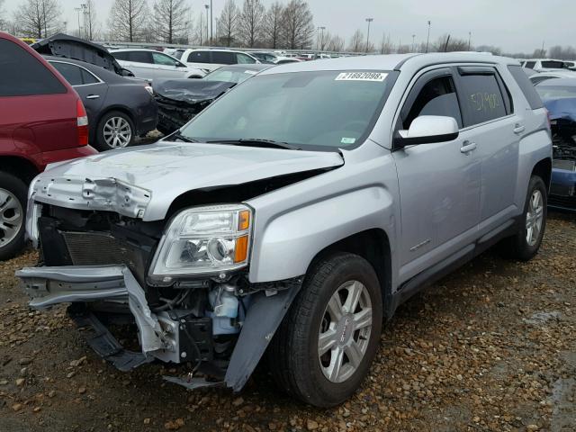 2GKALMEK5F6282346 - 2015 GMC TERRAIN SL SILVER photo 2