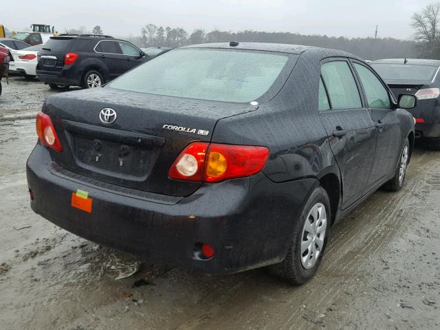 1NXBU4EE8AZ311044 - 2010 TOYOTA COROLLA BA BLACK photo 4