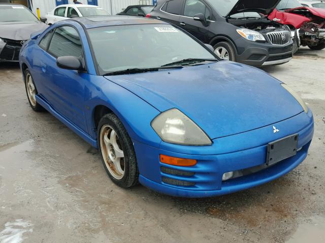 4A3AC84H52E049417 - 2002 MITSUBISHI ECLIPSE GT BLUE photo 1