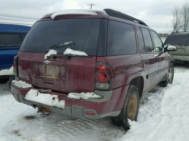 1GNET16S356132449 - 2005 CHEVROLET TRAILBLAZE MAROON photo 4