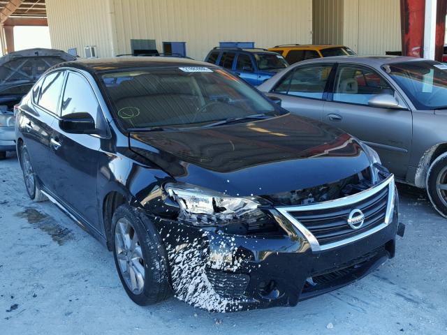 3N1AB7AP5EL623873 - 2014 NISSAN SENTRA S BLACK photo 1