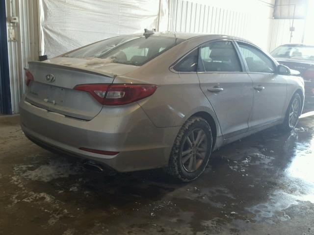 5NPE24AF0HH494045 - 2017 HYUNDAI SONATA SE SILVER photo 4