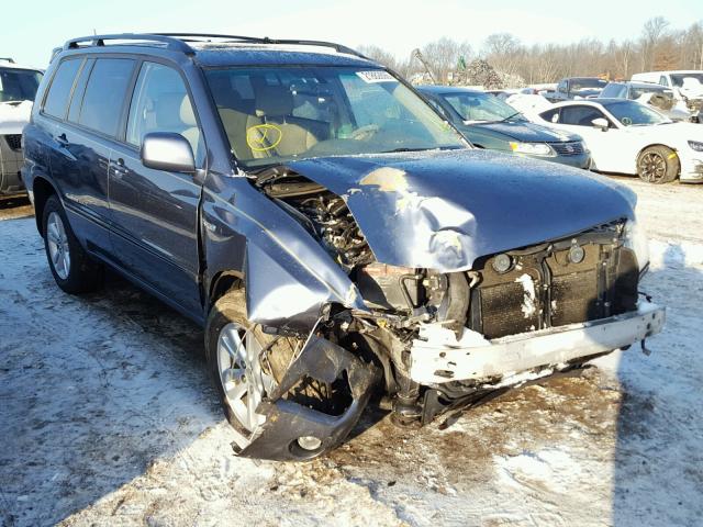 JTEEW21A870036872 - 2007 TOYOTA HIGHLANDER BLUE photo 1