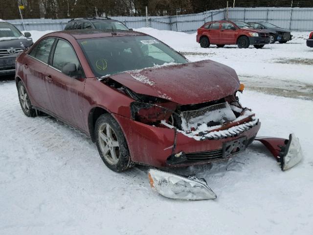 1G2ZG57B384300941 - 2008 PONTIAC G6 BASE MAROON photo 1