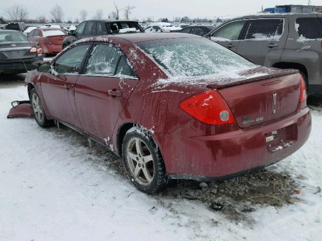 1G2ZG57B384300941 - 2008 PONTIAC G6 BASE MAROON photo 3