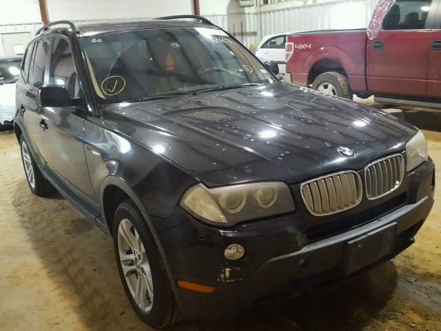 WBXPC93447WF06467 - 2007 BMW X3 3.0SI BLACK photo 1