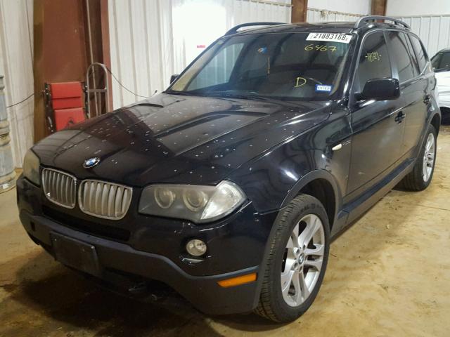 WBXPC93447WF06467 - 2007 BMW X3 3.0SI BLACK photo 2