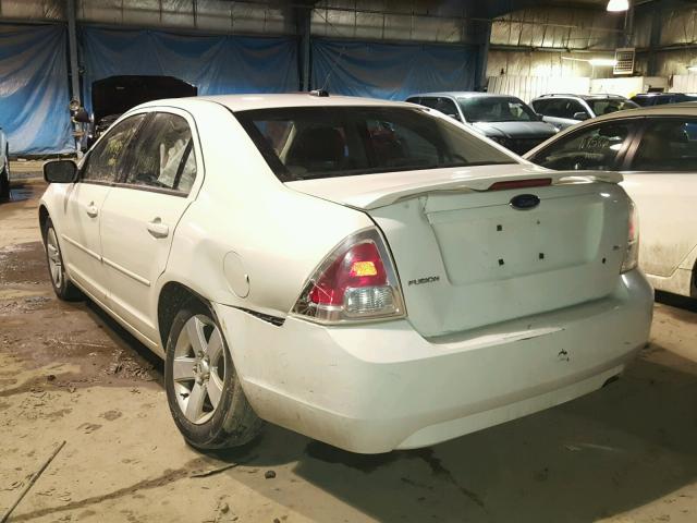 3FAHP07Z18R176771 - 2008 FORD FUSION SE WHITE photo 3