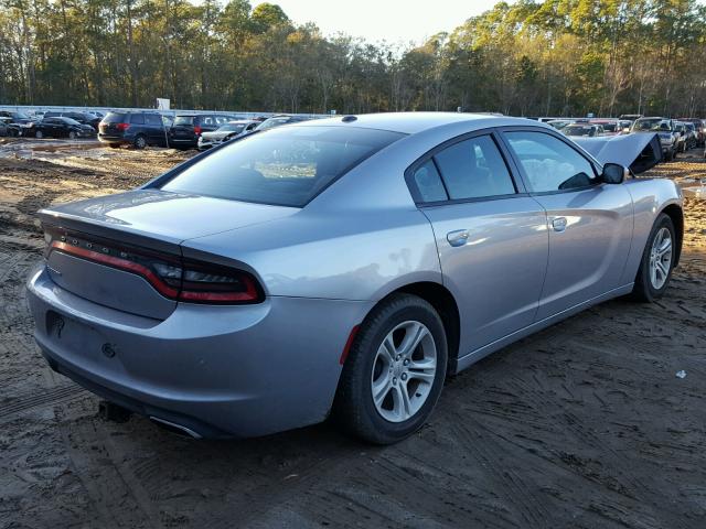 2C3CDXBG9GH103416 - 2016 DODGE CHARGER SE SILVER photo 4