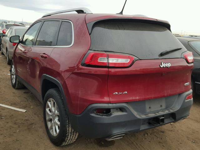 1C4PJMCS3GW101203 - 2016 JEEP CHEROKEE L RED photo 3