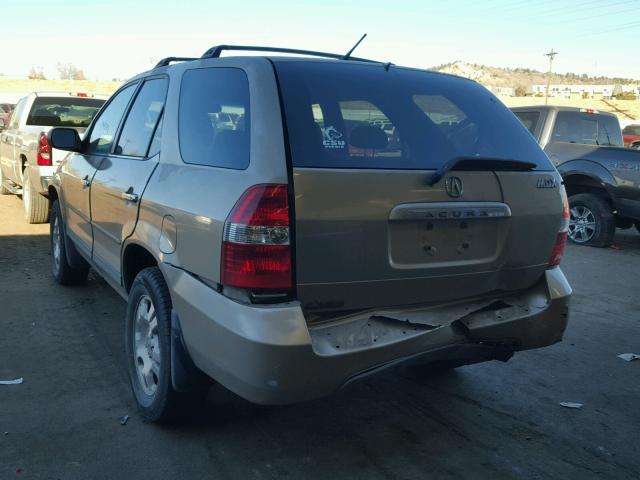 2HNYD18241H504156 - 2001 ACURA MDX GOLD photo 3