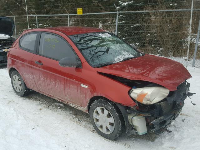 KMHCM36C27U003551 - 2007 HYUNDAI ACCENT GS RED photo 1