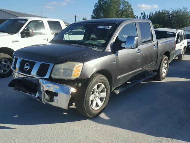 1N6AA07A14N558588 - 2004 NISSAN TITAN XE GRAY photo 2