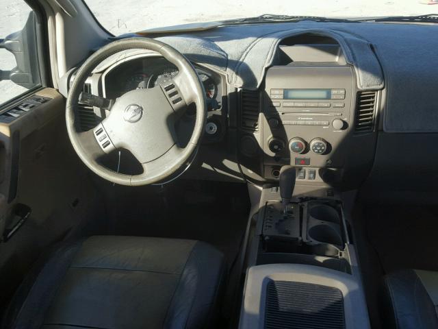 1N6AA07A14N558588 - 2004 NISSAN TITAN XE GRAY photo 9