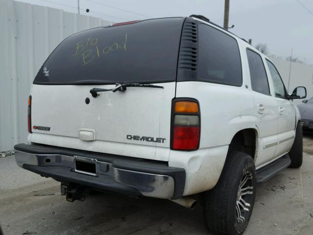 1GNEC13Z84J167940 - 2004 CHEVROLET TAHOE C150 WHITE photo 4