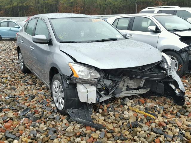 3N1AB7APXEY282750 - 2014 NISSAN SENTRA S SILVER photo 1