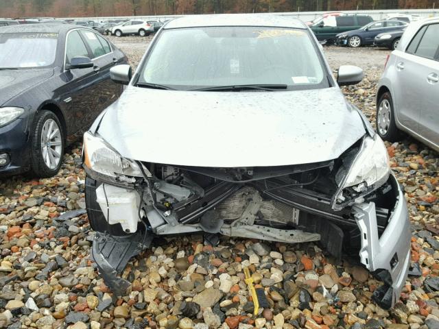 3N1AB7APXEY282750 - 2014 NISSAN SENTRA S SILVER photo 9