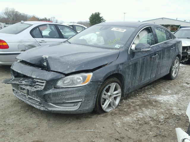 YV126MFK5F2334751 - 2015 VOLVO S60 PREMIE GRAY photo 2