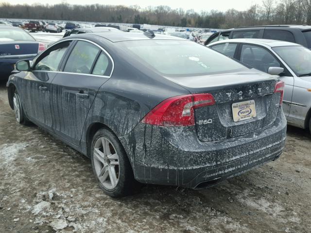 YV126MFK5F2334751 - 2015 VOLVO S60 PREMIE GRAY photo 3