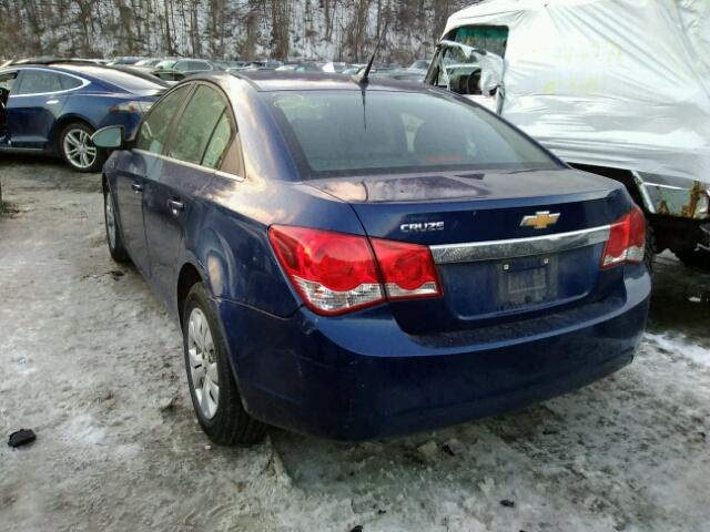 1G1PC5SH5C7291377 - 2012 CHEVROLET CRUZE LS BLUE photo 3