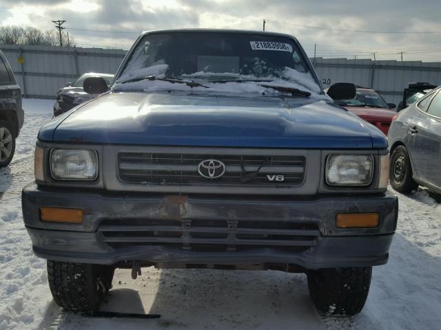 JT4VN13D6N5071631 - 1992 TOYOTA PICKUP 1/2 BLUE photo 9