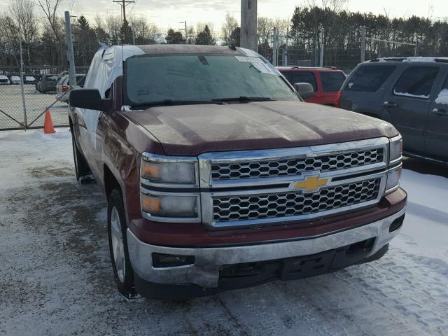 3GCUKREC6EG537297 - 2014 CHEVROLET SILVERADO MAROON photo 1