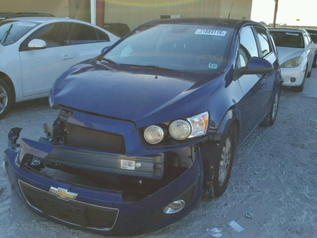 1G1JC6SB3C4193134 - 2012 CHEVROLET SONIC LT BLUE photo 2