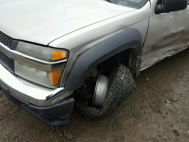 1GCDT136958228652 - 2005 CHEVROLET COLORADO SILVER photo 9