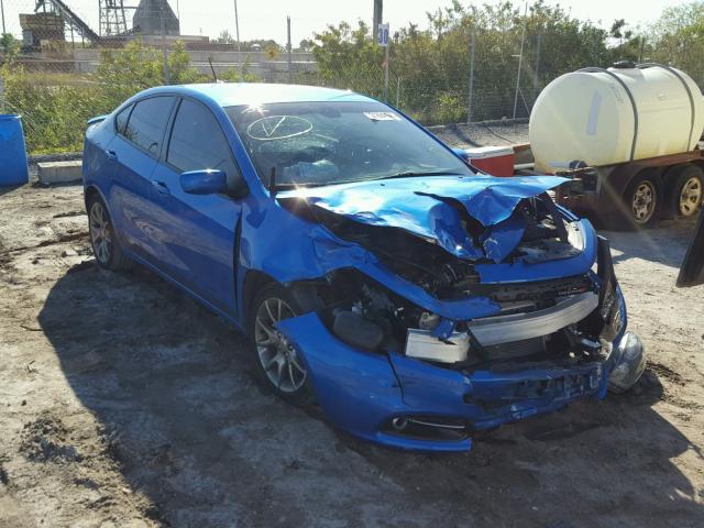 1C3CDFBB8FD182037 - 2015 DODGE DART SXT BLUE photo 1