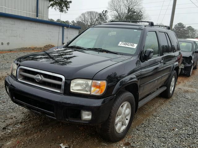 JN8DR07X11W514095 - 2001 NISSAN PATHFINDER BLACK photo 2