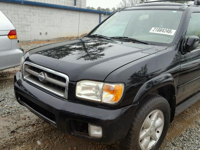 JN8DR07X11W514095 - 2001 NISSAN PATHFINDER BLACK photo 9
