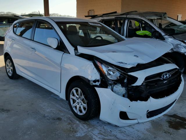 KMHCT5AE5CU018739 - 2012 HYUNDAI ACCENT GLS WHITE photo 1