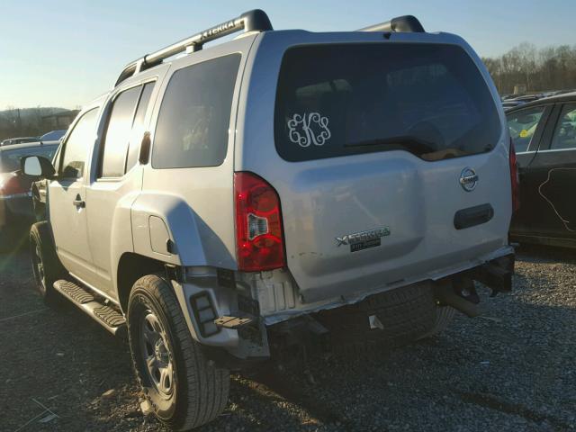 5N1AN0NU2FN651414 - 2015 NISSAN XTERRA X SILVER photo 3