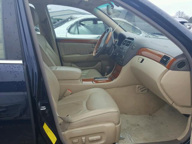 JTHBN36FX65033492 - 2006 LEXUS LS 430 BLUE photo 5