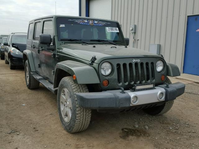 1J4GA59158L565496 - 2008 JEEP WRANGLER U GREEN photo 1