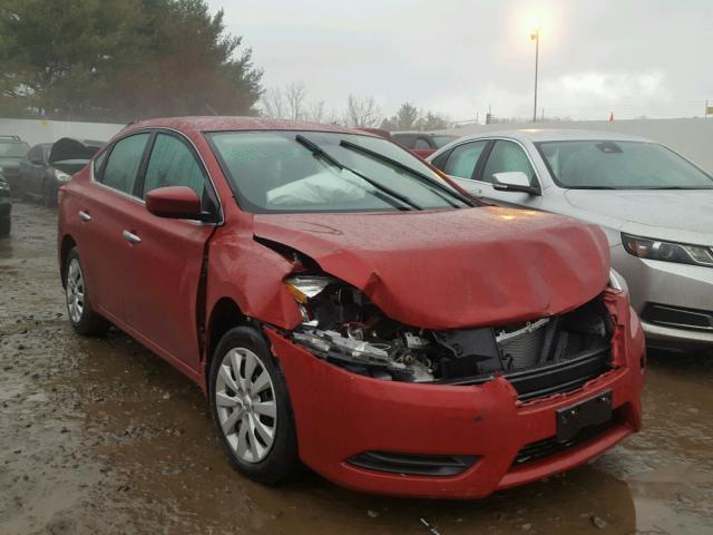 3N1AB7AP5EY321342 - 2014 NISSAN SENTRA S BURGUNDY photo 1