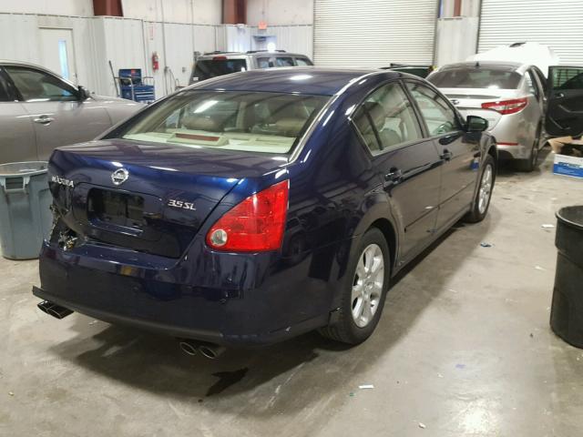 1N4BA41E47C818403 - 2007 NISSAN MAXIMA SE BLUE photo 4