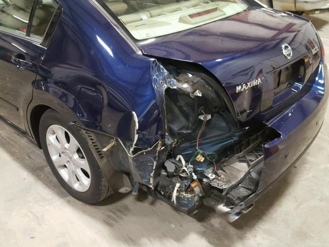 1N4BA41E47C818403 - 2007 NISSAN MAXIMA SE BLUE photo 9