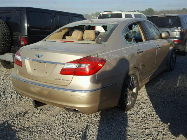 KMHGC4DF6CU178256 - 2012 HYUNDAI GENESIS 4. TAN photo 4