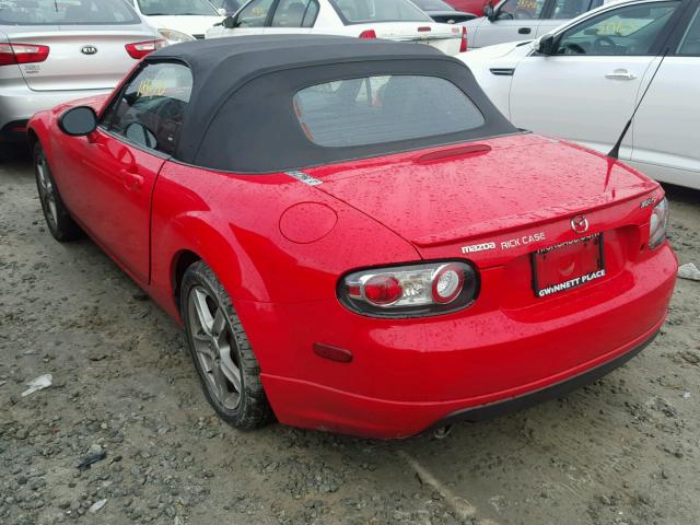 JM1NC25F660118052 - 2006 MAZDA MX-5 MIATA RED photo 3