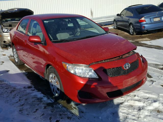 1NXBU40E99Z040658 - 2009 TOYOTA COROLLA BA RED photo 1