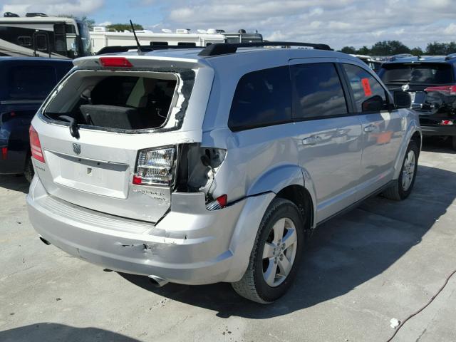 3D4PG5FV7AT149796 - 2010 DODGE JOURNEY SX SILVER photo 4