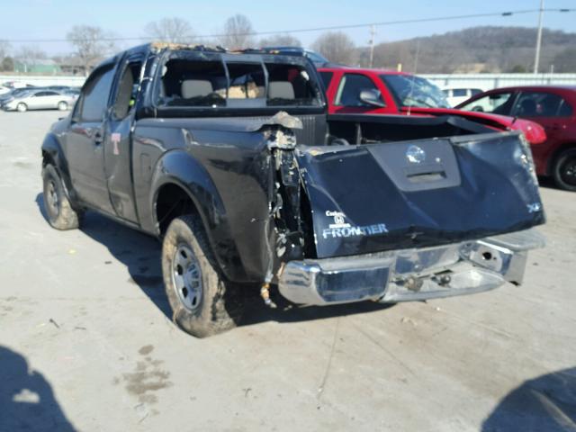 1N6BD06T27C414238 - 2007 NISSAN FRONTIER K BLACK photo 3