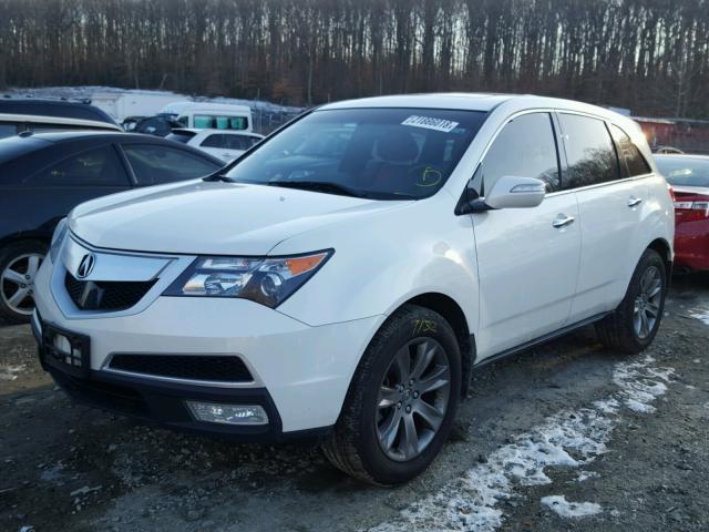 2HNYD2H77AH516786 - 2010 ACURA MDX ADVANC WHITE photo 2