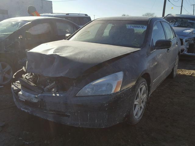 1HGCM66583A083815 - 2003 HONDA ACCORD BLACK photo 2