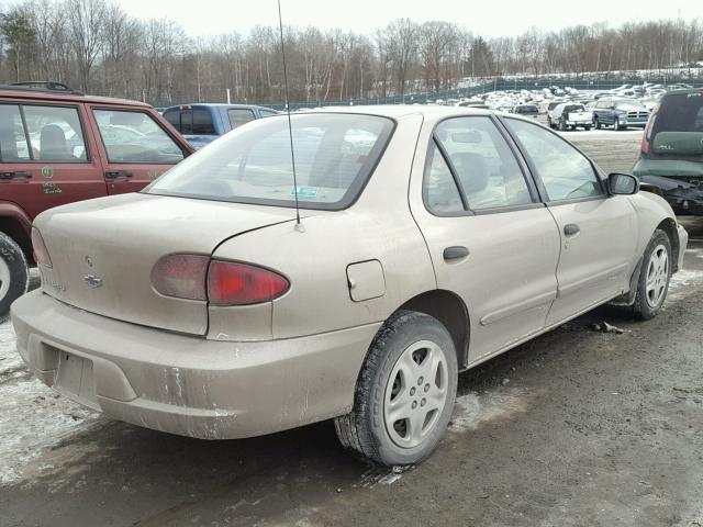 1G1JF524227150369 - 2002 CHEVROLET CAVALIER L GOLD photo 4