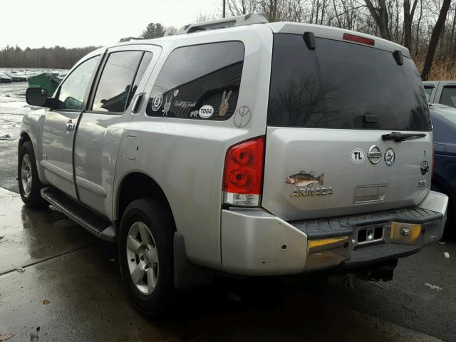 5N1AA08C07N713862 - 2007 NISSAN ARMADA SE SILVER photo 3